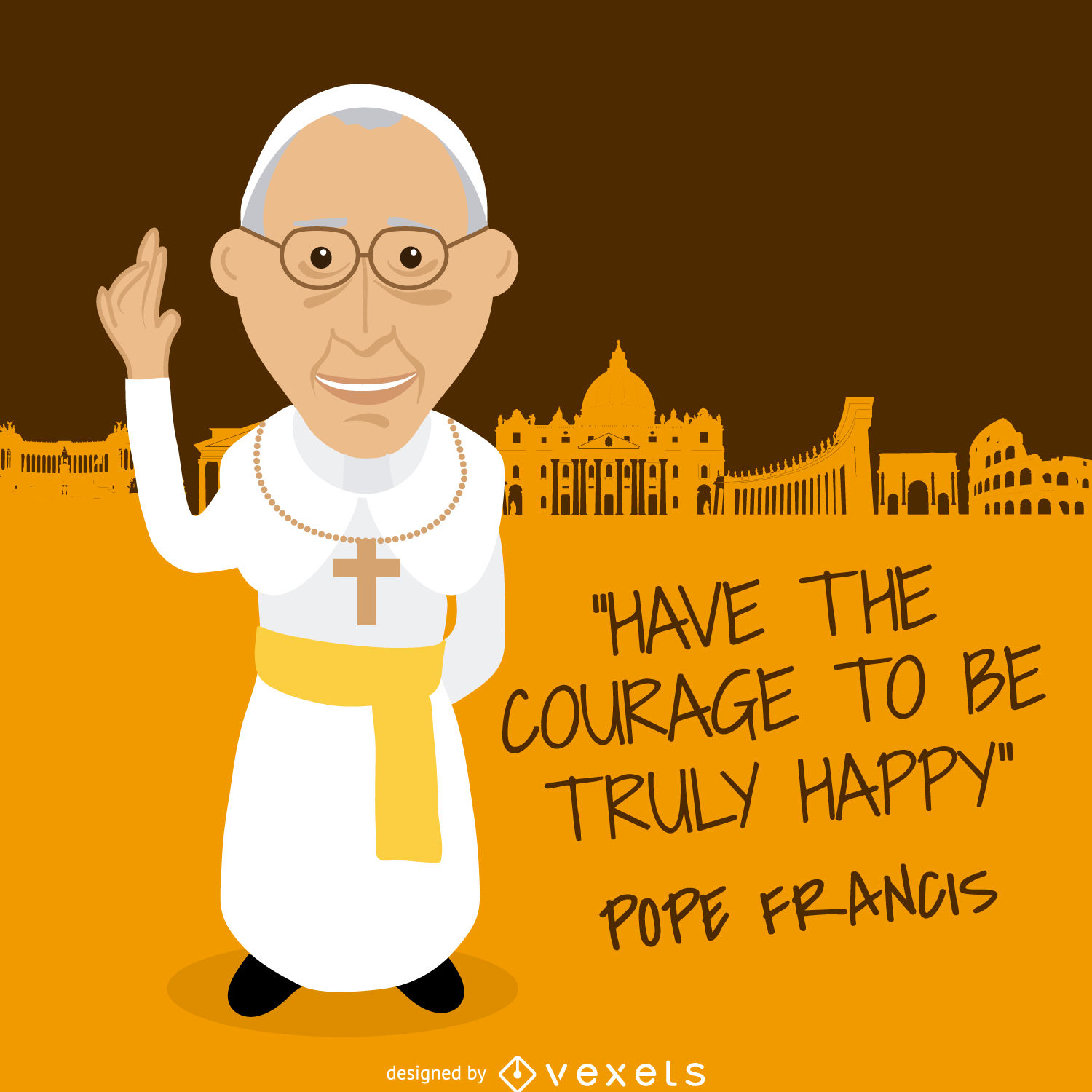 1500x1500 pope francis message drawing - Pope Francis Drawing