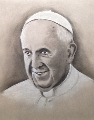 Pope Francis Drawing at PaintingValley.com | Explore collection of Pope ...