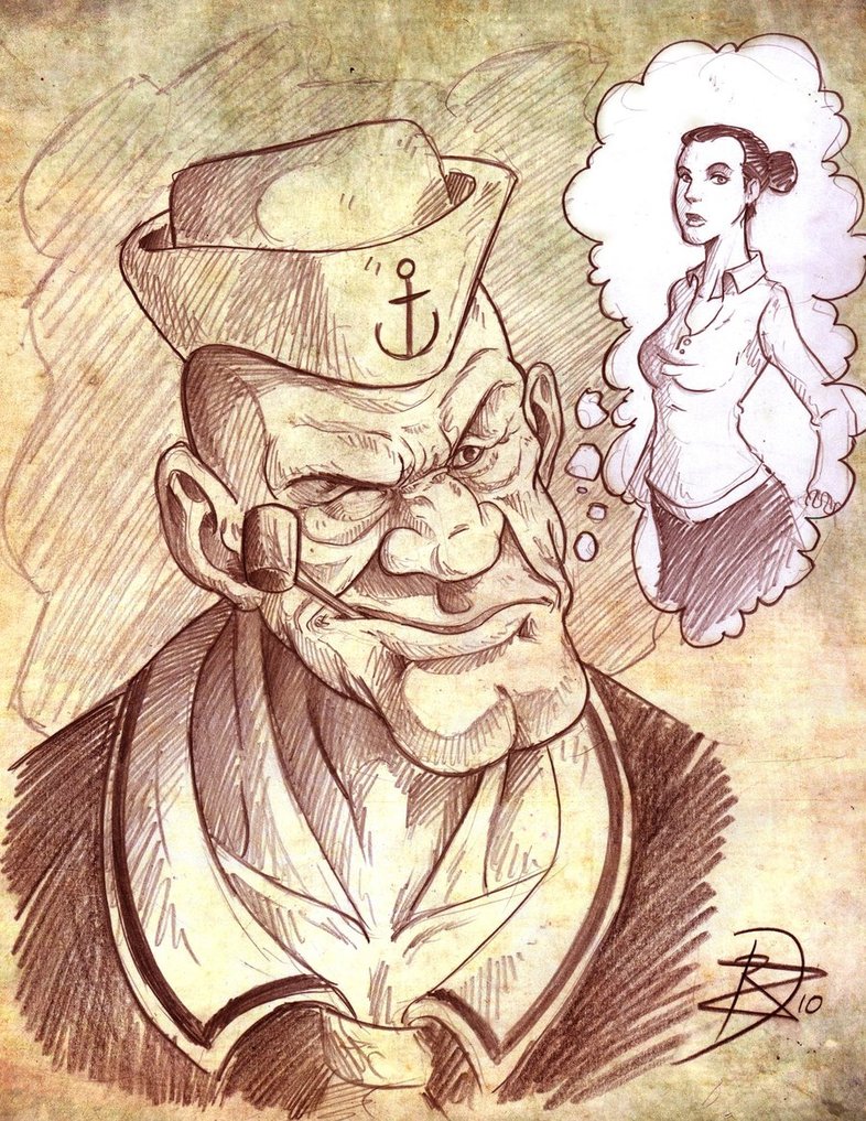 786x1017 popeye - Popeye Cartoon Drawing