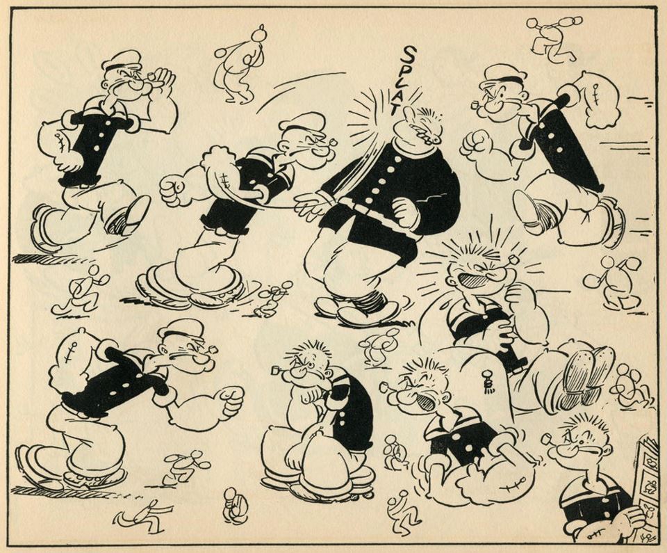 960x795 Cartoon Concept Design How To Draw Popeye - Popeye Cartoon Drawing....