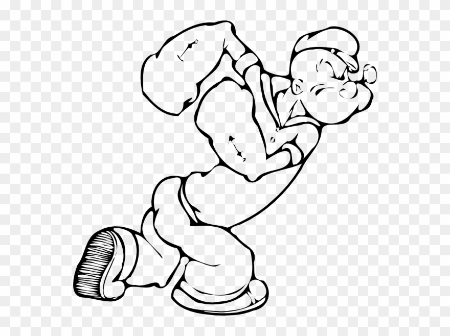 880x658 Sailor Man Colouring Pages - Popeye Cartoon Drawing