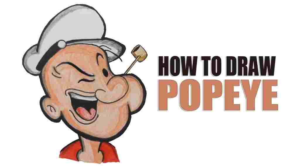 1011x569 how popeye cartoon drawing to draw a youtuberhyoutubecom how - Popeye Cartoon Drawing