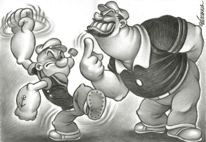 Popeye Drawing At Paintingvalley.com 