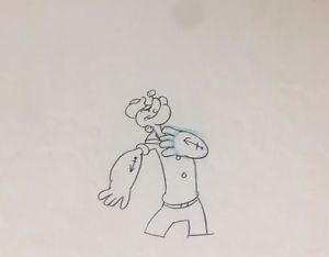 300x234 popeye the sailor man original production drawing ebay - Popeye Drawing