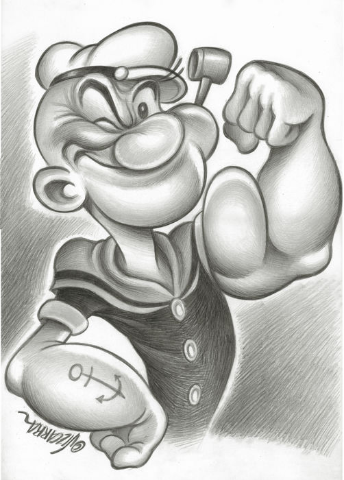 Popeye Drawing at PaintingValley.com | Explore collection of Popeye Drawing