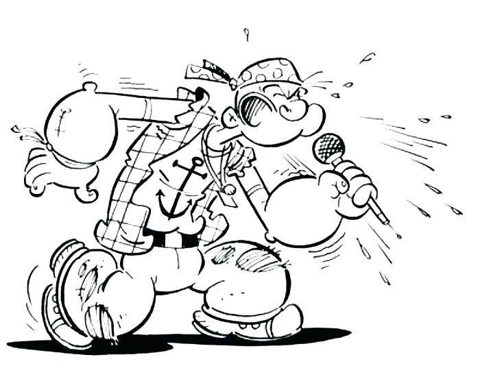 700x553 popeye coloring pages coloring pages free popeye the sailor man - Popeye The Sailor Man Drawings