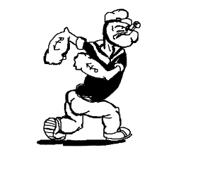 300x250 popeye the sailor man - Popeye The Sailor Man Drawings