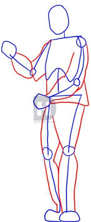 291x709 how to draw popeye the sailor man, step - Popeye The Sailor Man Drawings