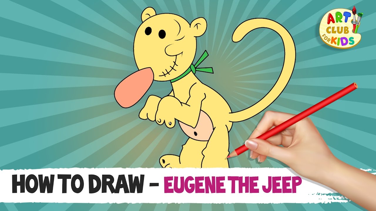 1280x720 how to draw eugene the jeep popeye the sailor man cartoon - Popeye The Sailor Man Drawings