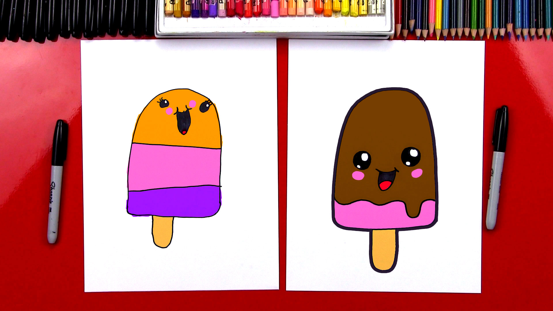 1920x1080 How To Draw A Cartoon Popsicle - Popsicle Drawing