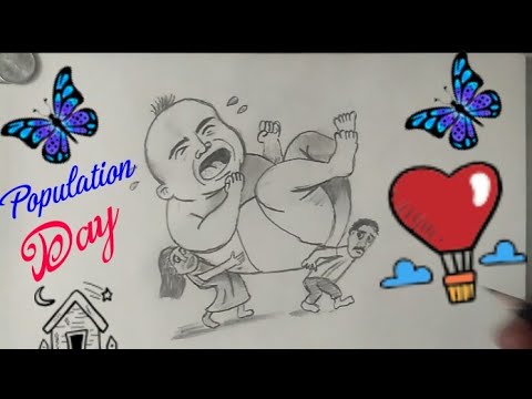 480x360 How To Draw Over Population Drawing Step - Population Drawing