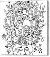 163x186 Population Of Our World Drawing Style Digital Art - Population Drawing