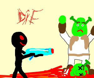 300x250 kill the shrek population drawing - Population Drawing