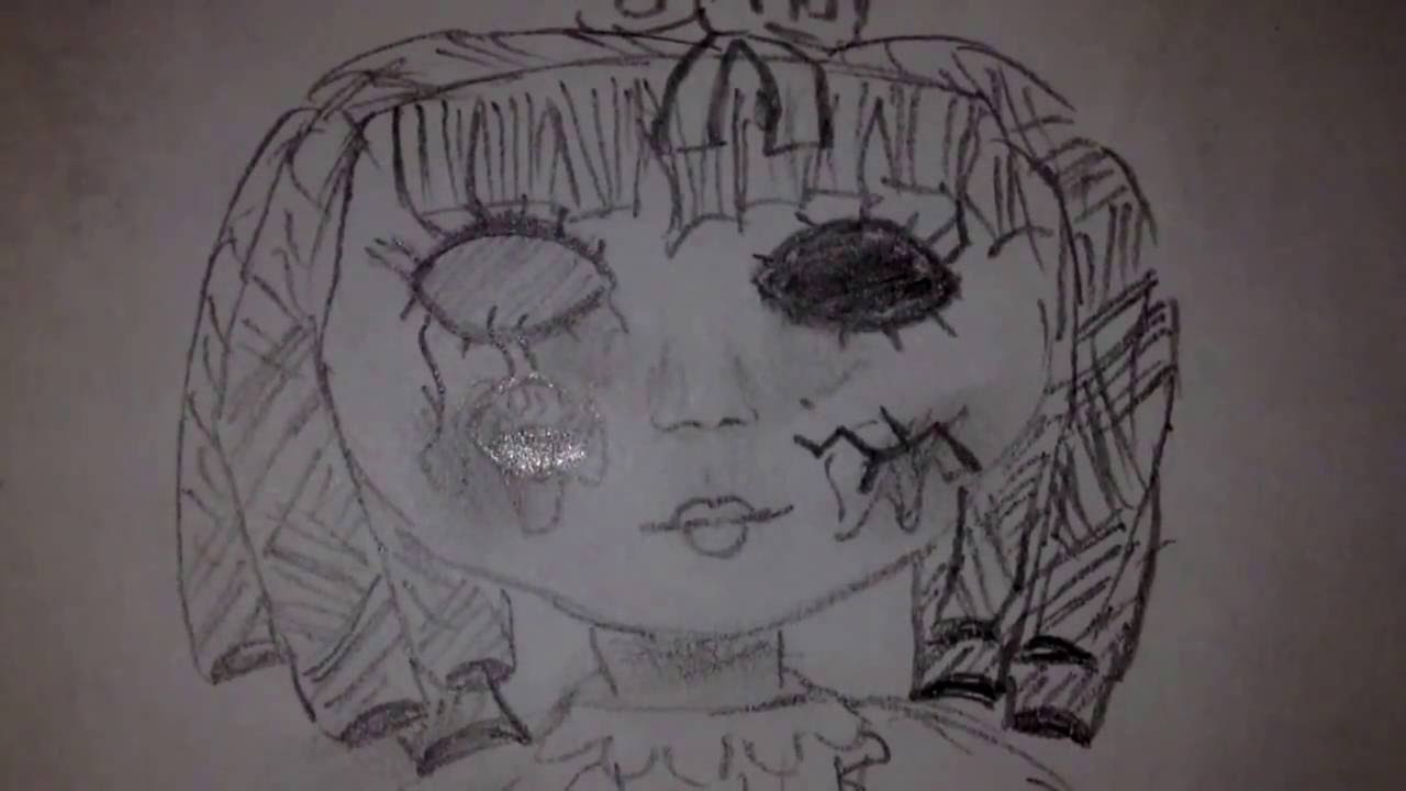1280x720 drawing a creepy porcelain doll - Porcelain Doll Drawing