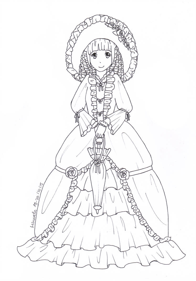 747x1070 inktober - Porcelain Doll Drawing