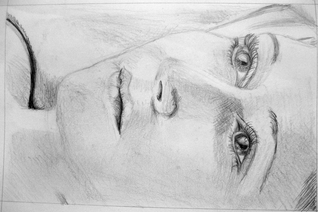 1023x683 like a porcelain doll drawing of a picture found - Porcelain Doll Drawing