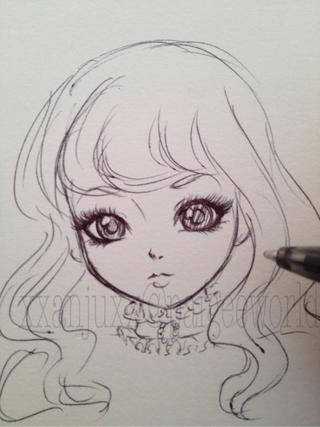 320x427 liked drawings - Porcelain Doll Drawing