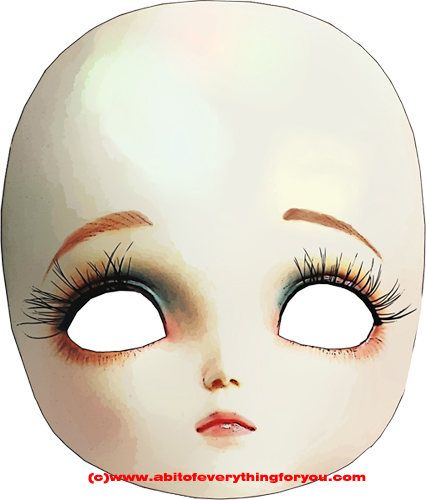 426x500 cosplay doll drawing, creepy masks - Porcelain Doll Drawing