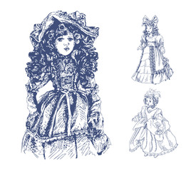 275x240 search photos porcelain doll - Porcelain Doll Drawing