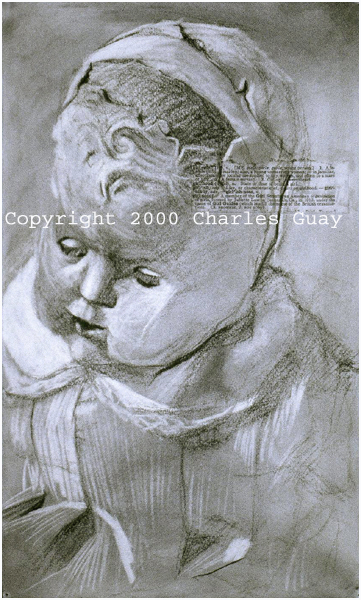 361x600 painting, charles guay art mansfield, ma drawings - Porcelain Doll Drawing