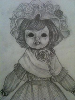 320x427 aya drevis' creepy doll given to her - Porcelain Doll Drawing