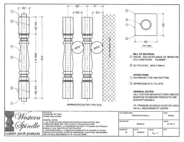 600x464 traditional wood porch spindles, turned cedar balusters for porch - Porch Drawing