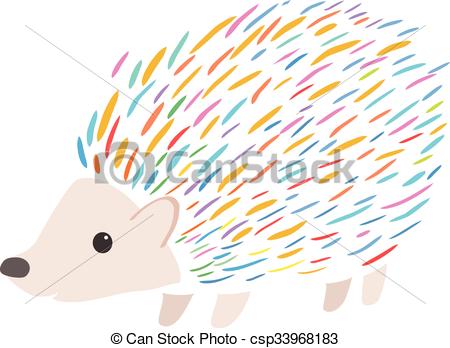 450x348 Colorful Porcupine - Porcupine Drawing