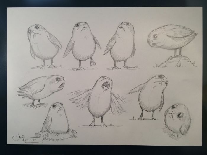 700x525 star wars - Porg Drawing