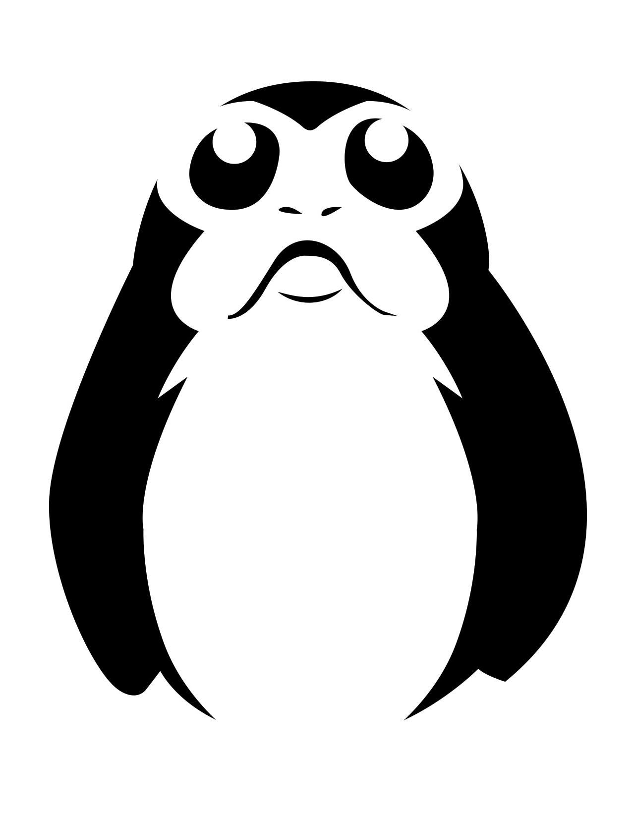 Porg Drawing at PaintingValley.com | Explore collection of Porg Drawing