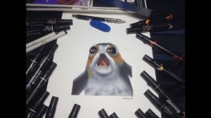 300x169 how to draw the unofficial site for everything porg - Porg Drawing