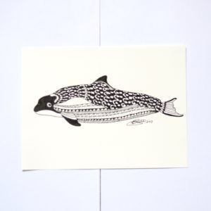 300x300 porpoise ink pattern hand drawing hand drawing - Porpoise Drawing