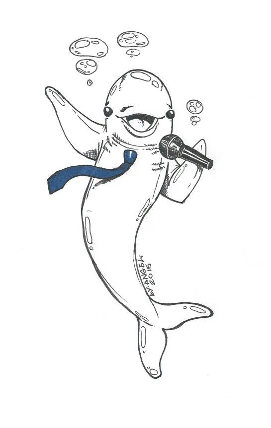 545x862 singing porpoise this was a recent paid project my drawings - Porpoise Drawing
