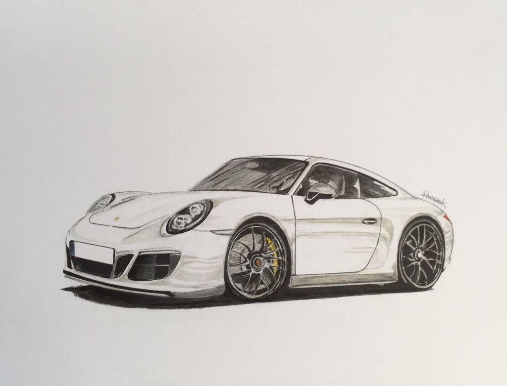 Porsche 911 Drawing at Explore collection of