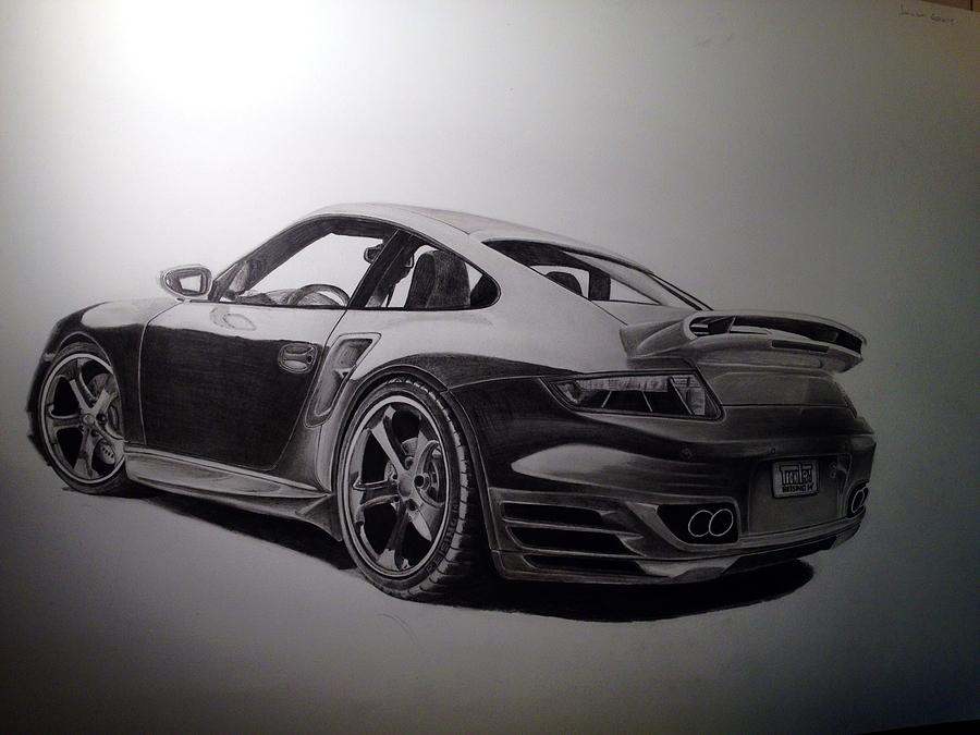 porsche 911 carrera drawing