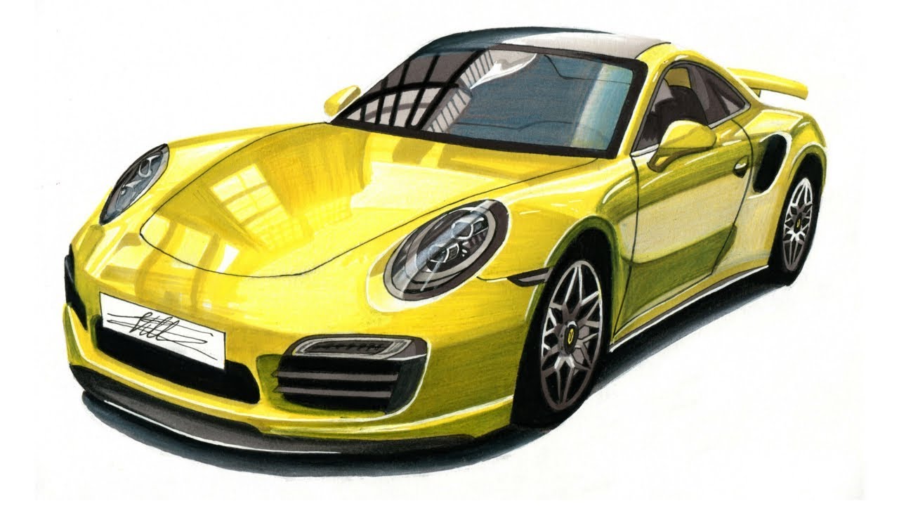 Porsche 911 Drawing at Explore collection of