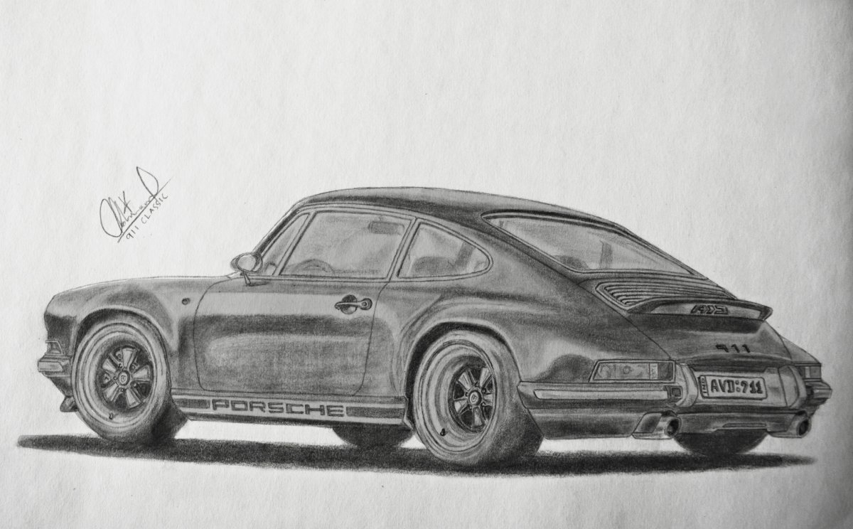 Рисунок порше 911