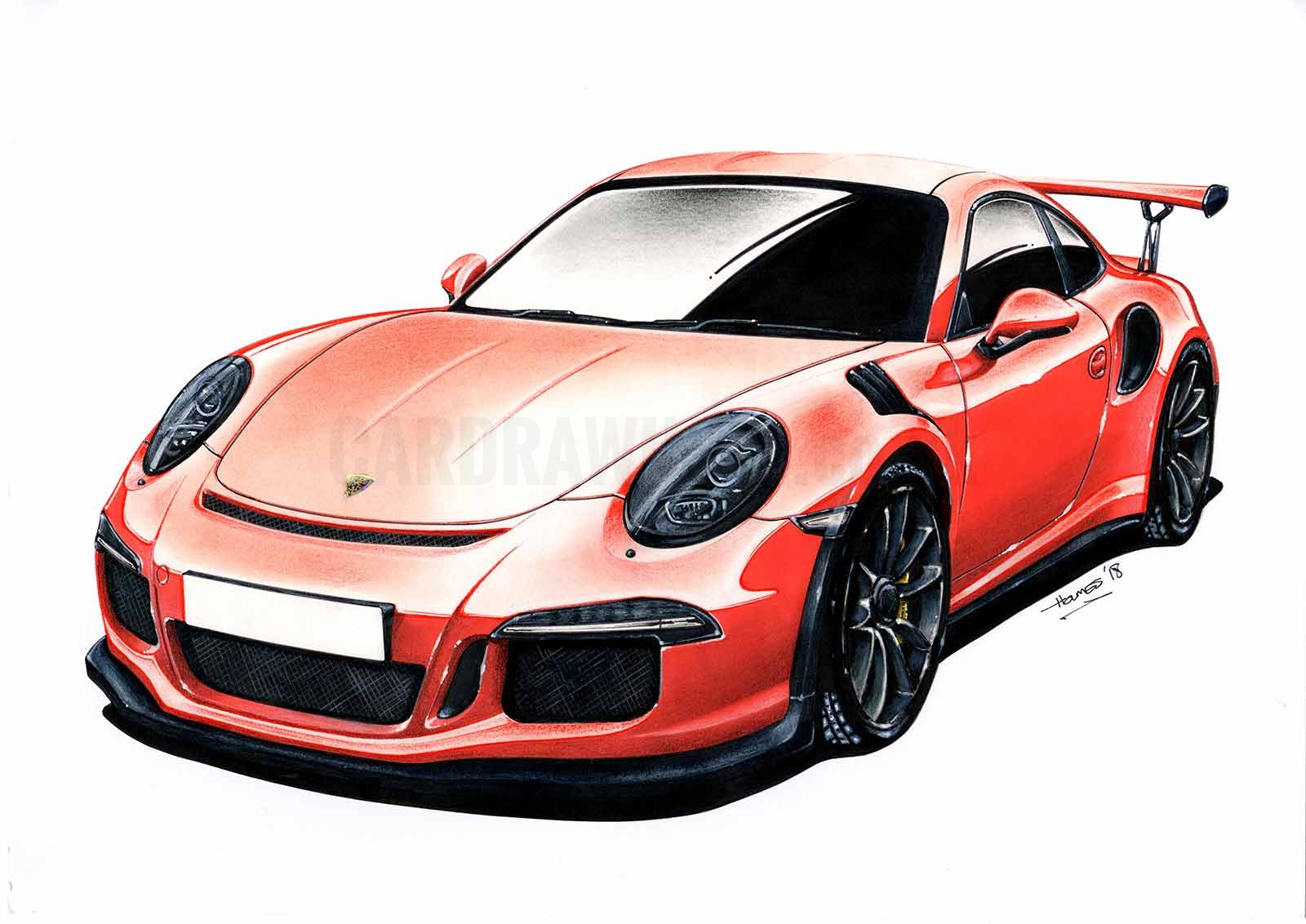 Porsche 911 Drawing At Explore Collection Of