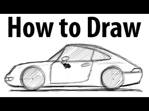 480x360 how to draw a porsche - Porsche 911 Drawing