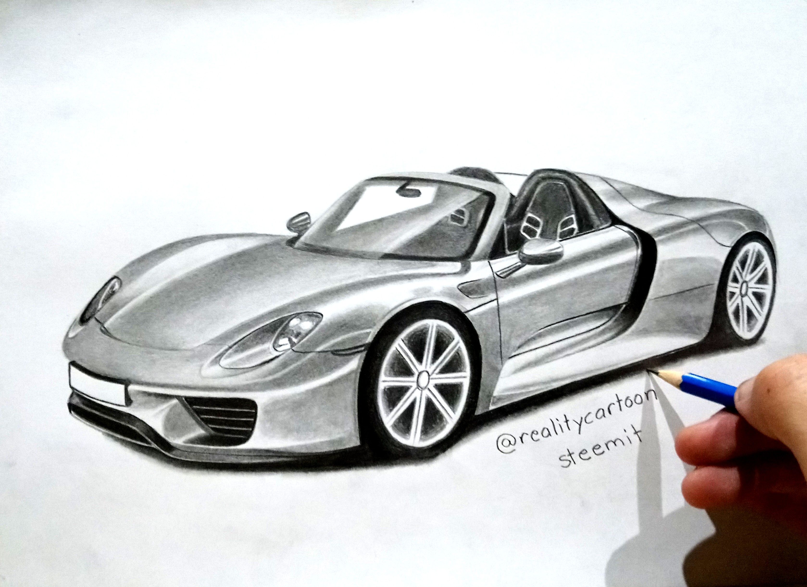 3357x2445 my drawing of the porsche art - Porsche Drawing
