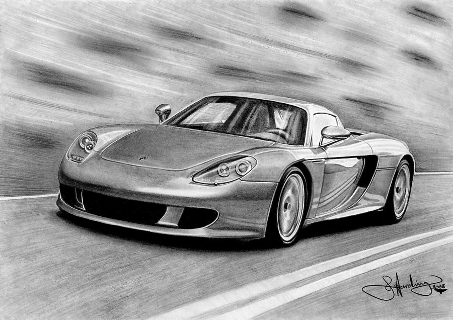 900x636 porsche drawings fine art america - Porsche Drawing