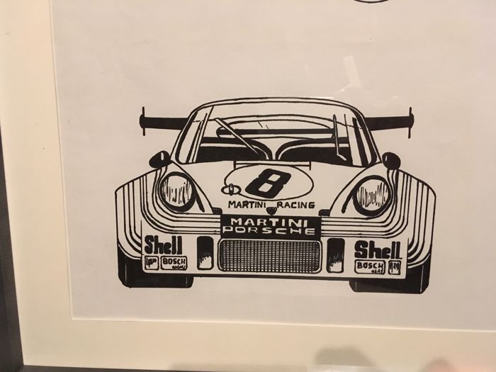 700x525 Frame - Porsche Drawing