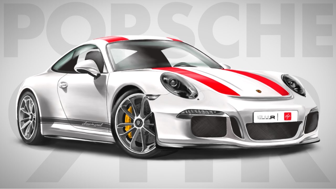 1280x720 how to draw a porsche - Porsche Drawing