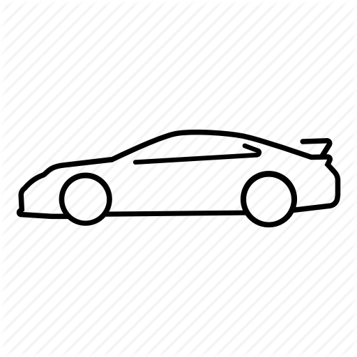 512x512 automobile, car, porsche, porsche rs, transport - Porsche Line Drawing