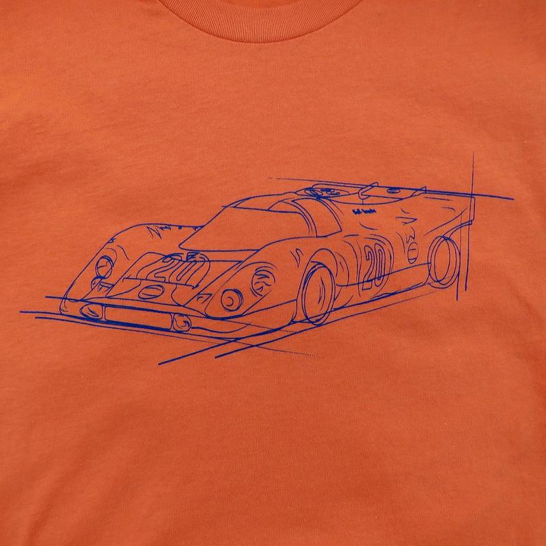 794x794 porsche gulf racing steve mcqueen hours of le mans etsy - Porsche Line Drawing