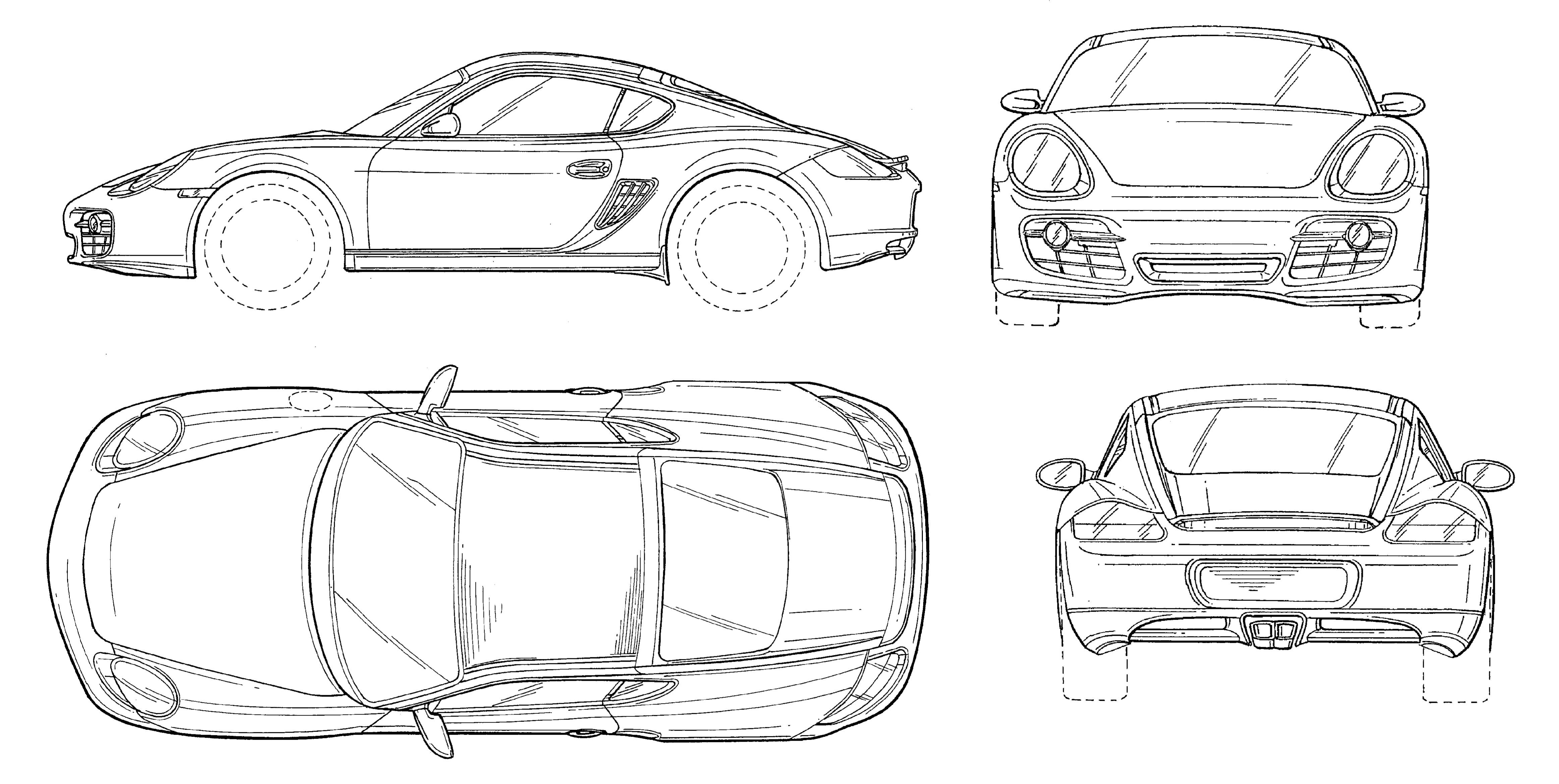 Porsche 911 Blueprint