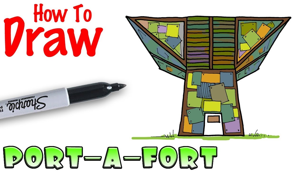 1280x720 how to draw port a fort fortnite - Port Drawing