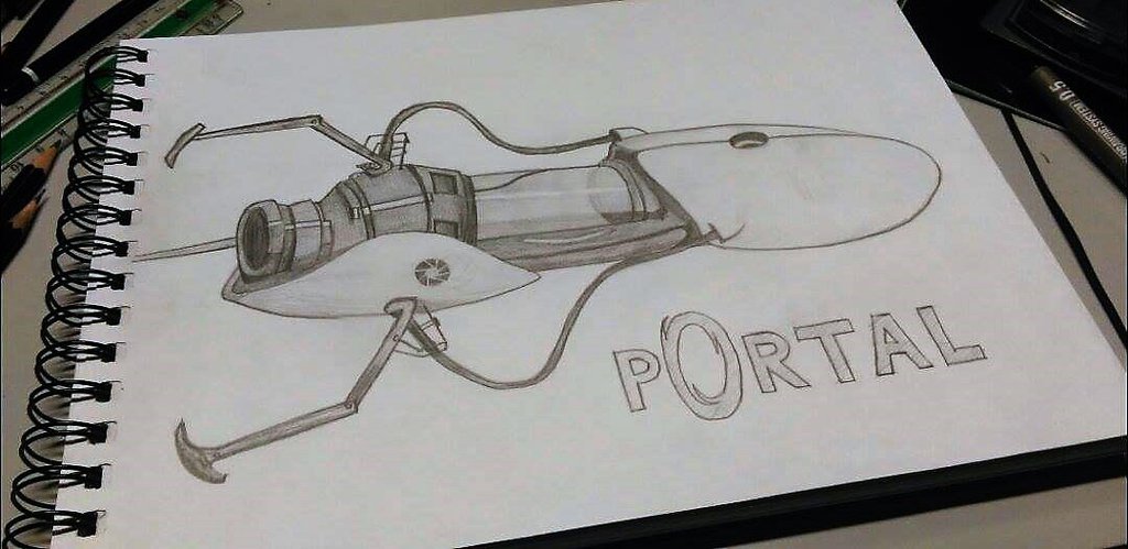 1024x499 portal art drawing - Portal Drawing