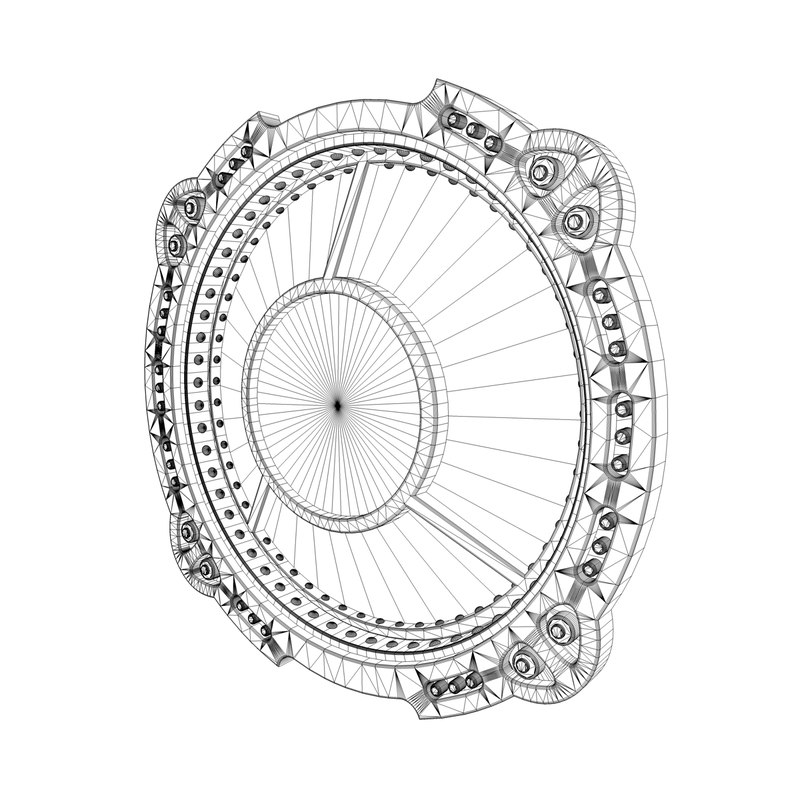 800x800 porthole bank vault model - Porthole Drawing