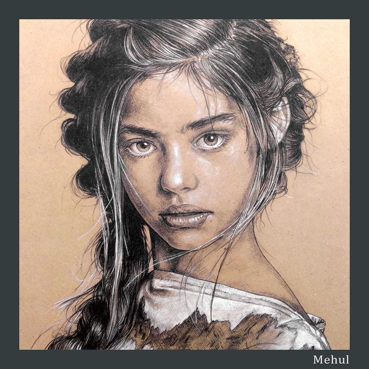 1200x1200 Jade Weber Portrait Drawing On Behance - Portrait Drawing