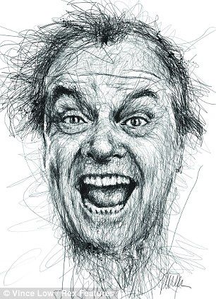 306x423 Doodle Know Who It Is Yet Artist Scribbles Portraits Of Famous - Portrait Drawing Artists